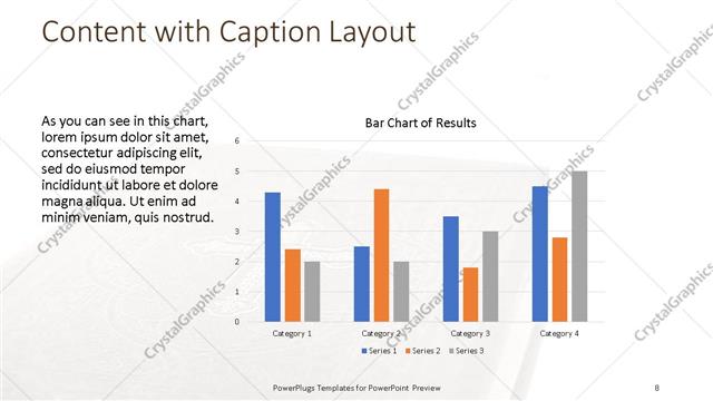 Content with Caption presentation slide layout
