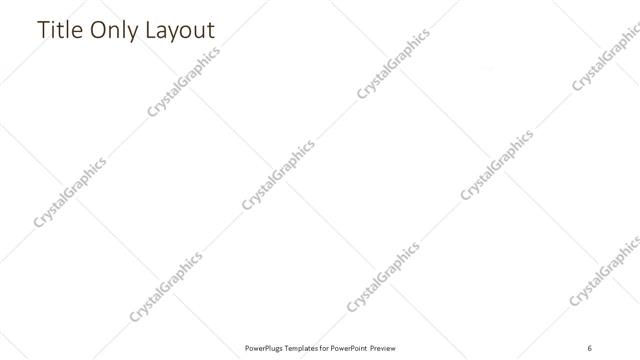 Title Only presentation slide layout