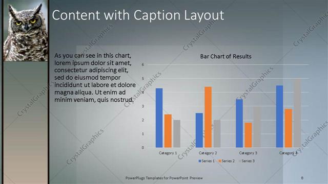 Content with Caption presentation slide layout