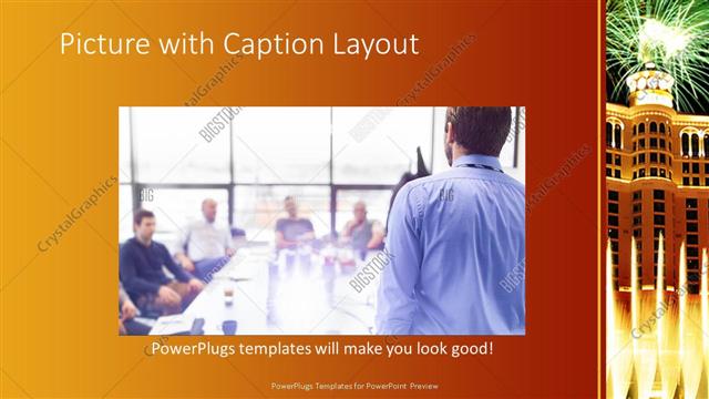 Picture with Caption presentation slide layout