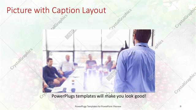 Picture with Caption presentation slide layout