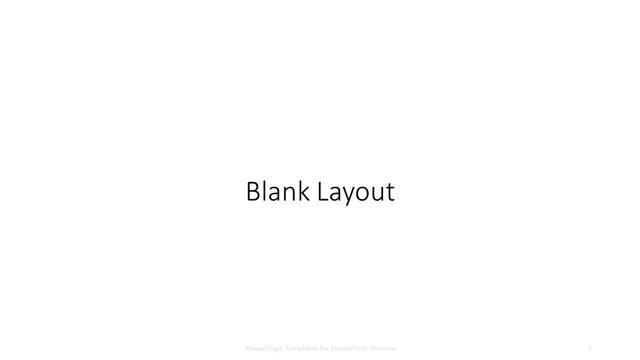 Blank presentation slide layout