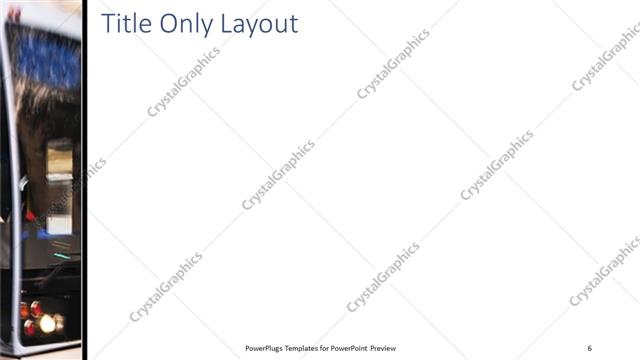 Title Only presentation slide layout