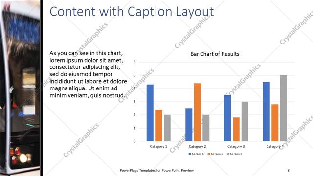Content with Caption presentation slide layout