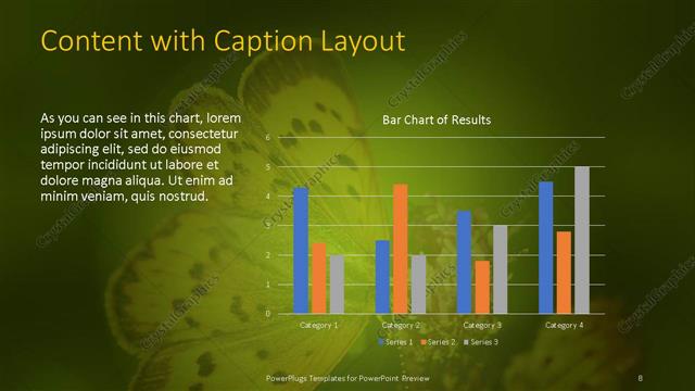 Content with Caption presentation slide layout