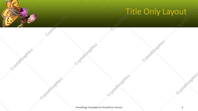 Title Only presentation slide layout