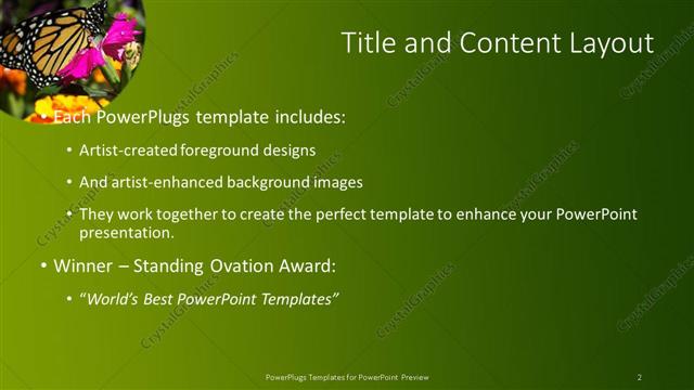 Title and Content presentation slide layout