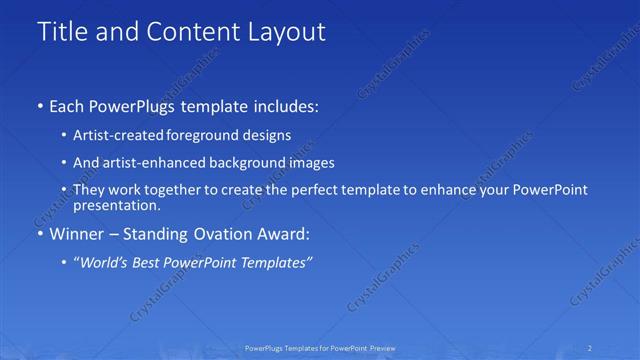 Title and Content presentation slide layout