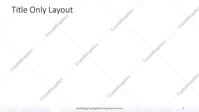 Title Only presentation slide layout