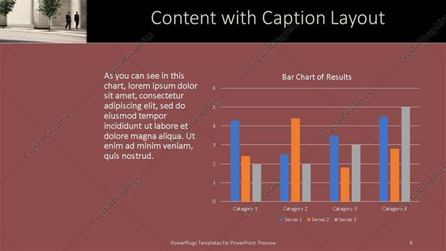 Content with Caption presentation slide layout