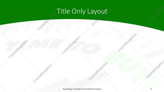 Title Only presentation slide layout