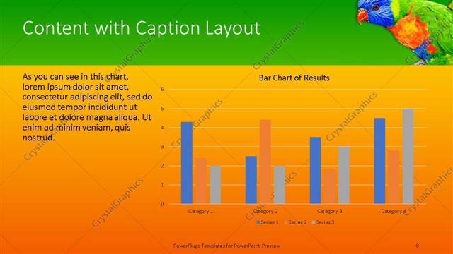 Content with Caption presentation slide layout