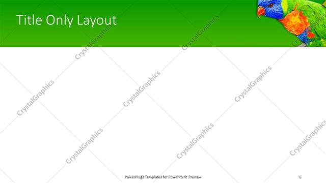 Title Only presentation slide layout