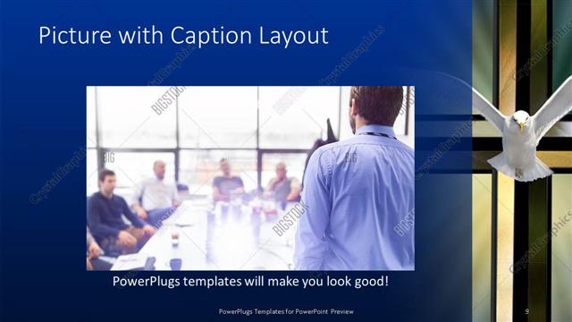 Picture with Caption presentation slide layout