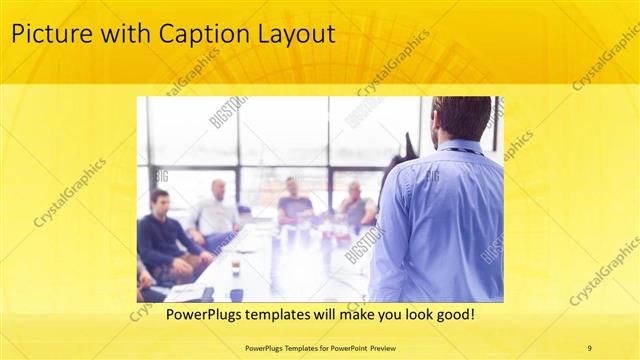 Picture with Caption presentation slide layout