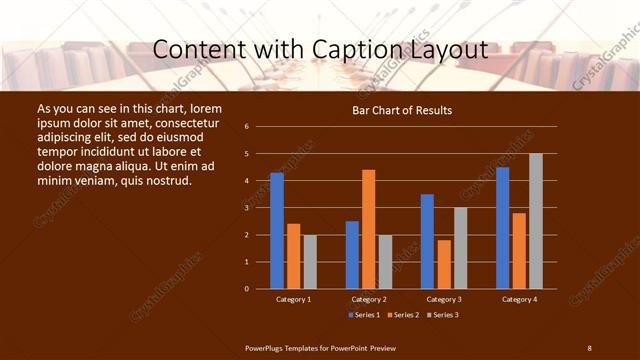 Content with Caption presentation slide layout