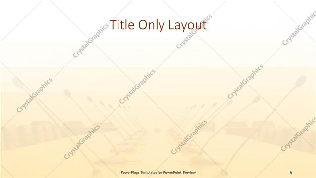 Title Only presentation slide layout