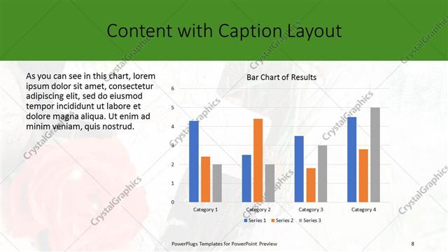 Content with Caption presentation slide layout