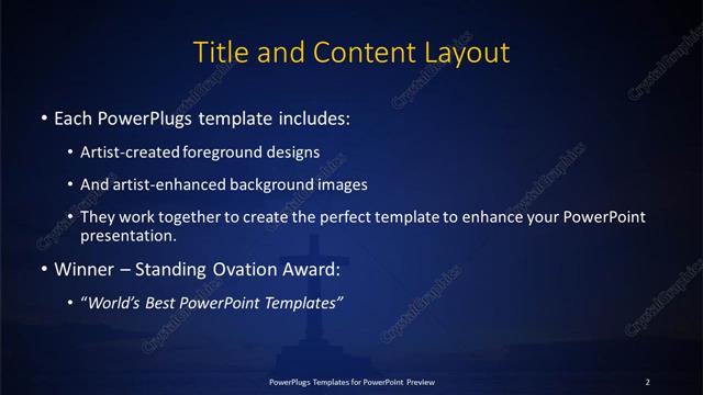 Title and Content presentation slide layout