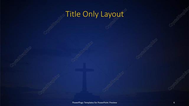 Title Only presentation slide layout