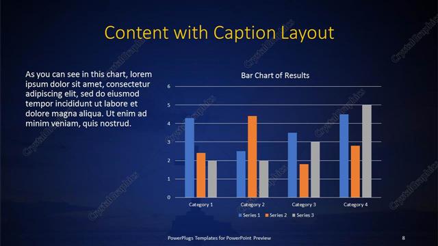 Content with Caption presentation slide layout