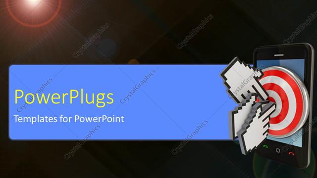  Presentation with flare - Large cursors targetting at modern cellphone with lens flare