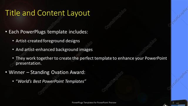 Title and Content presentation slide layout