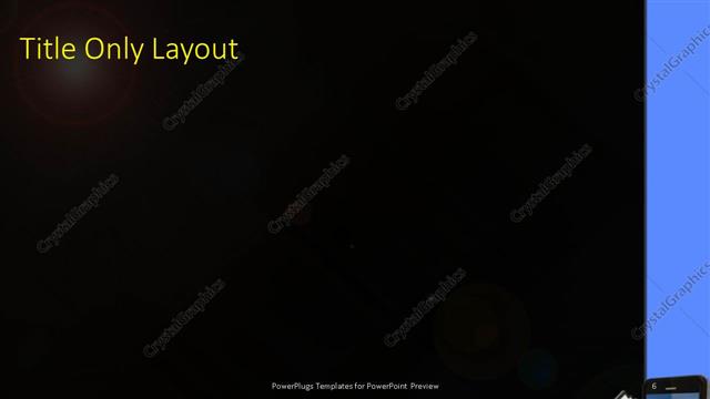 Title Only presentation slide layout