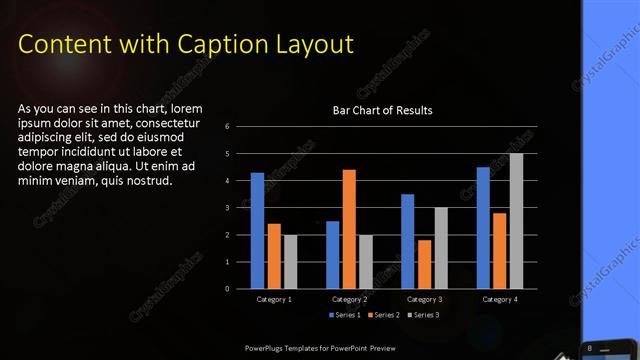 Content with Caption presentation slide layout