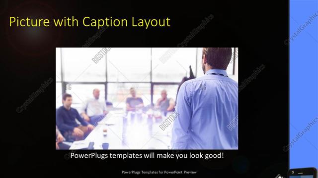 Picture with Caption presentation slide layout