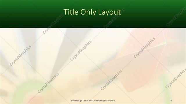 Title Only presentation slide layout