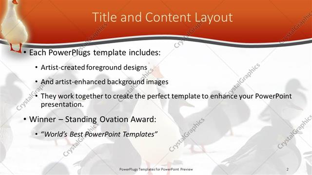 Title and Content presentation slide layout