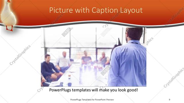 Picture with Caption presentation slide layout