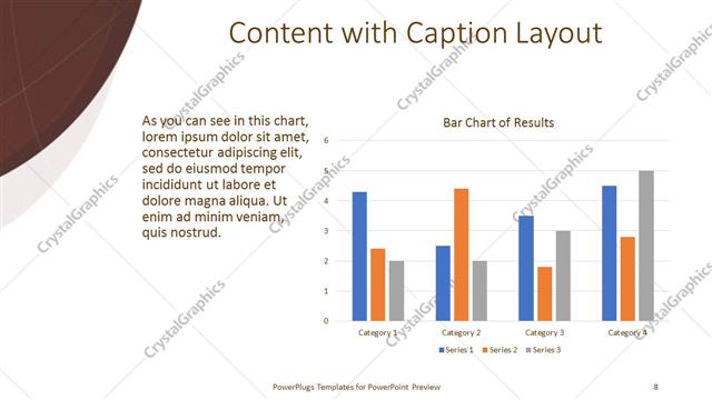 Content with Caption presentation slide layout