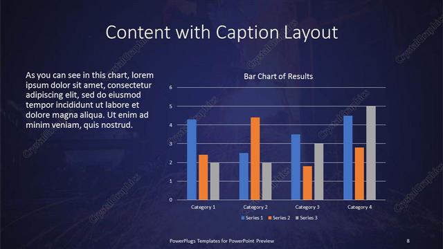Content with Caption presentation slide layout