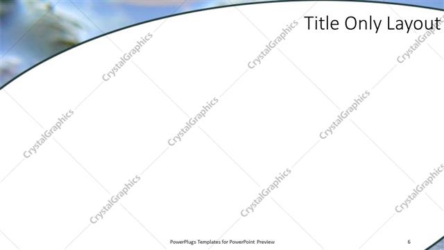 Title Only presentation slide layout