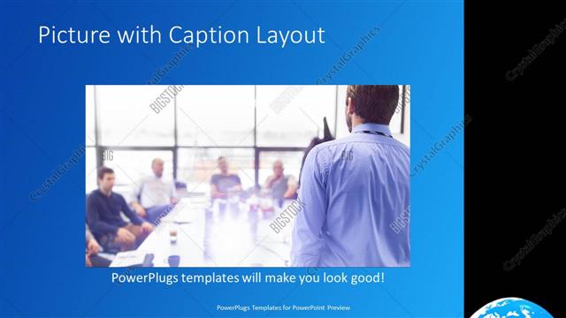 Picture with Caption presentation slide layout