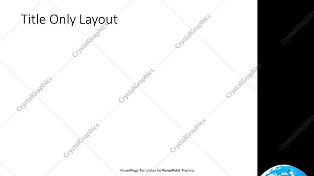 Title Only presentation slide layout