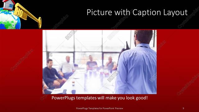 Picture with Caption presentation slide layout