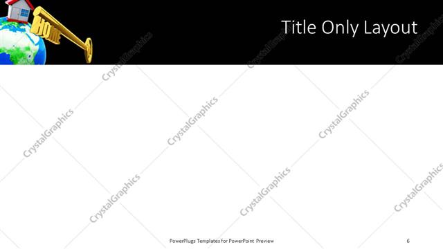 Title Only presentation slide layout
