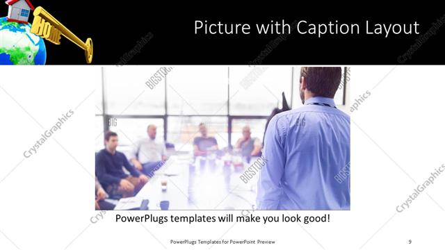 Picture with Caption presentation slide layout