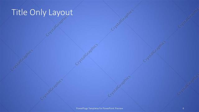 Title Only presentation slide layout