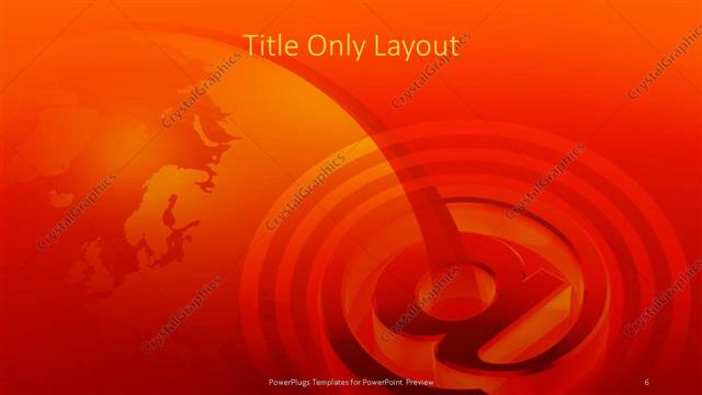Title Only presentation slide layout