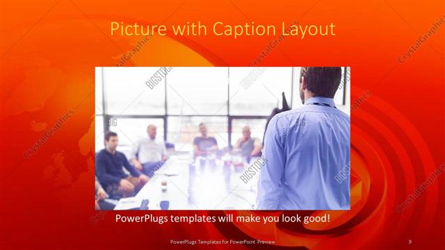 Picture with Caption presentation slide layout