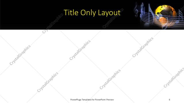 Title Only presentation slide layout