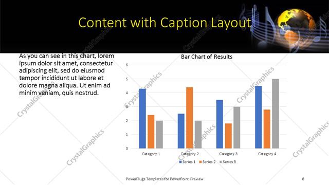 Content with Caption presentation slide layout