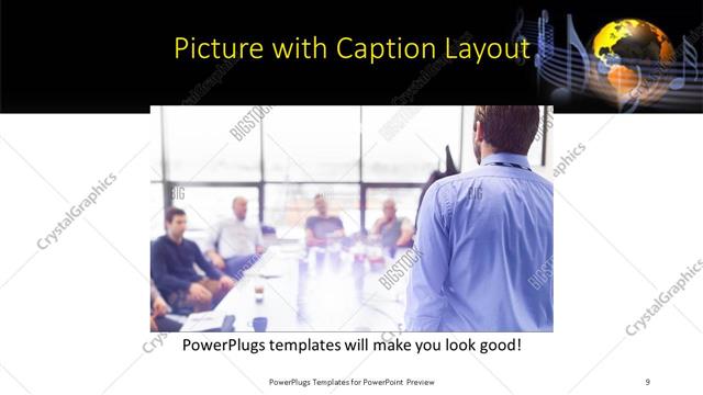 Picture with Caption presentation slide layout