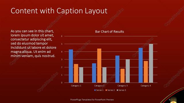 Content with Caption presentation slide layout