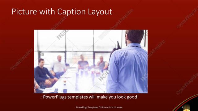 Picture with Caption presentation slide layout