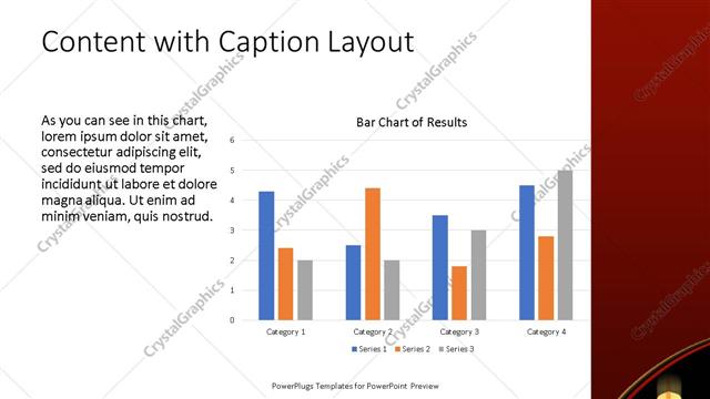 Content with Caption presentation slide layout